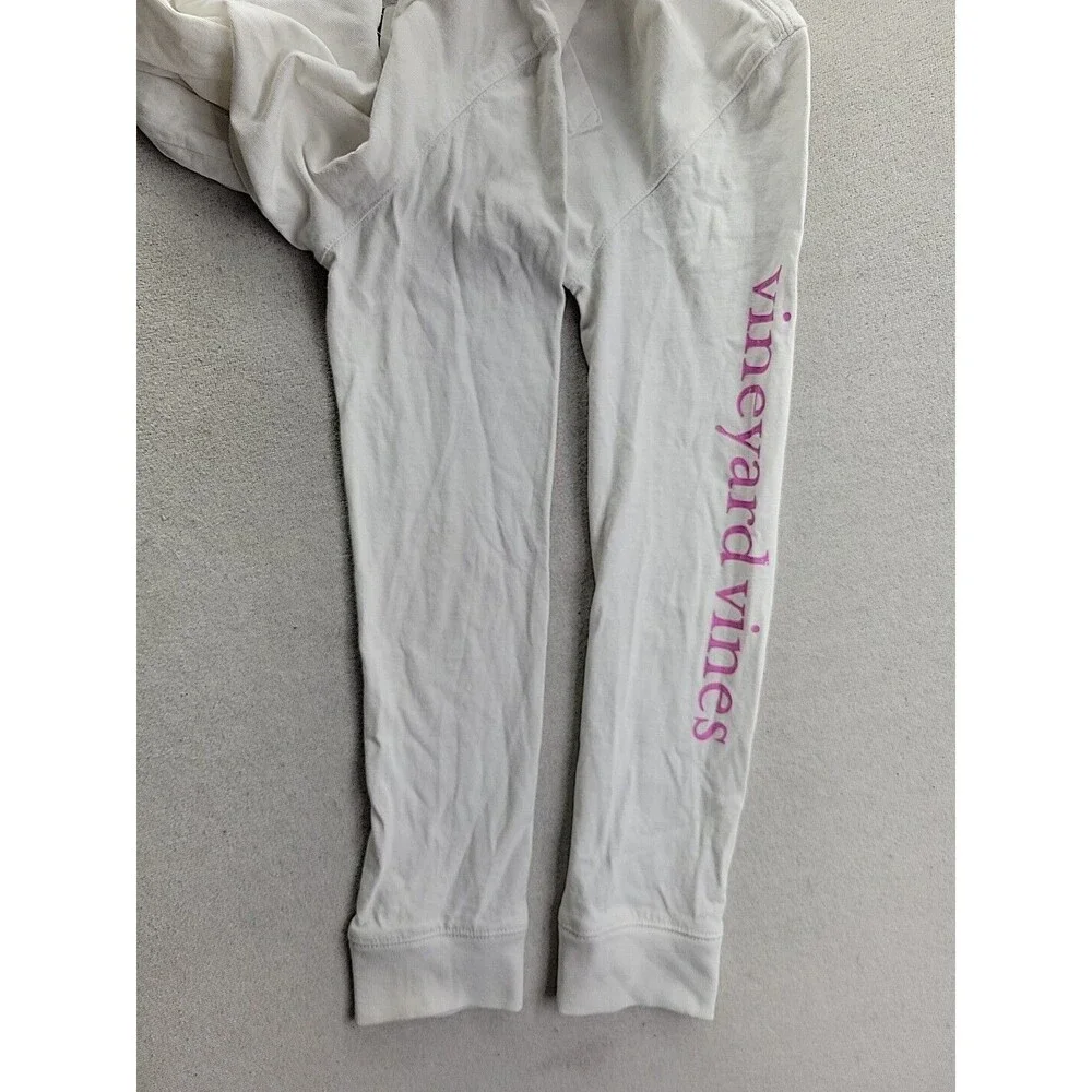 Vineyard Vines YOUTH Kids Girl Size M (10-12) White Long Sleeve Cotton Whale Tee - Picture 7 of 9